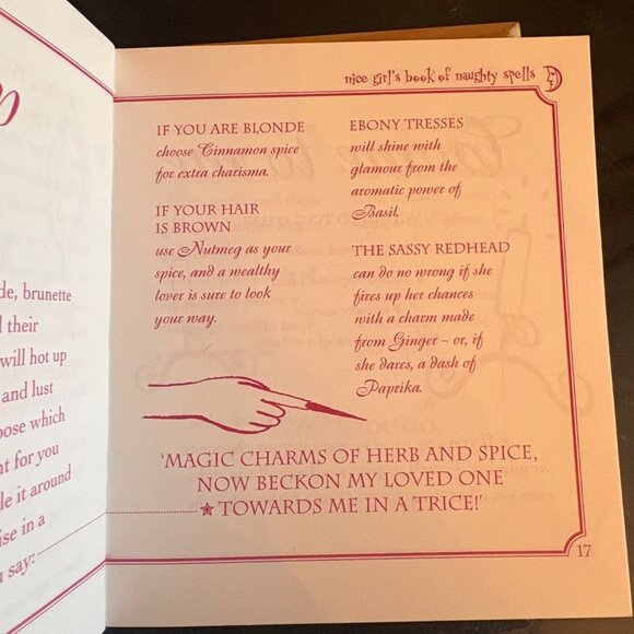 Nice Girls Book Of Naughty Spells By Deborah Gray Soft Small Magic Witch - Picture 8 of 13
